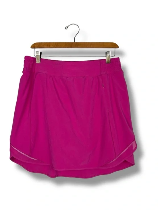 Lululemon Women’s Size 12 Hotty Hot High Rise Skirt Long EUC Sonic Pink Tennis - Picture 6 of 14